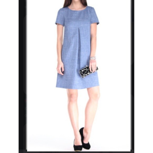 Rebecca Tatti Womens Blue Pockets Midi Dress Sz Xs-us Size 4 - Picture 1 of 10